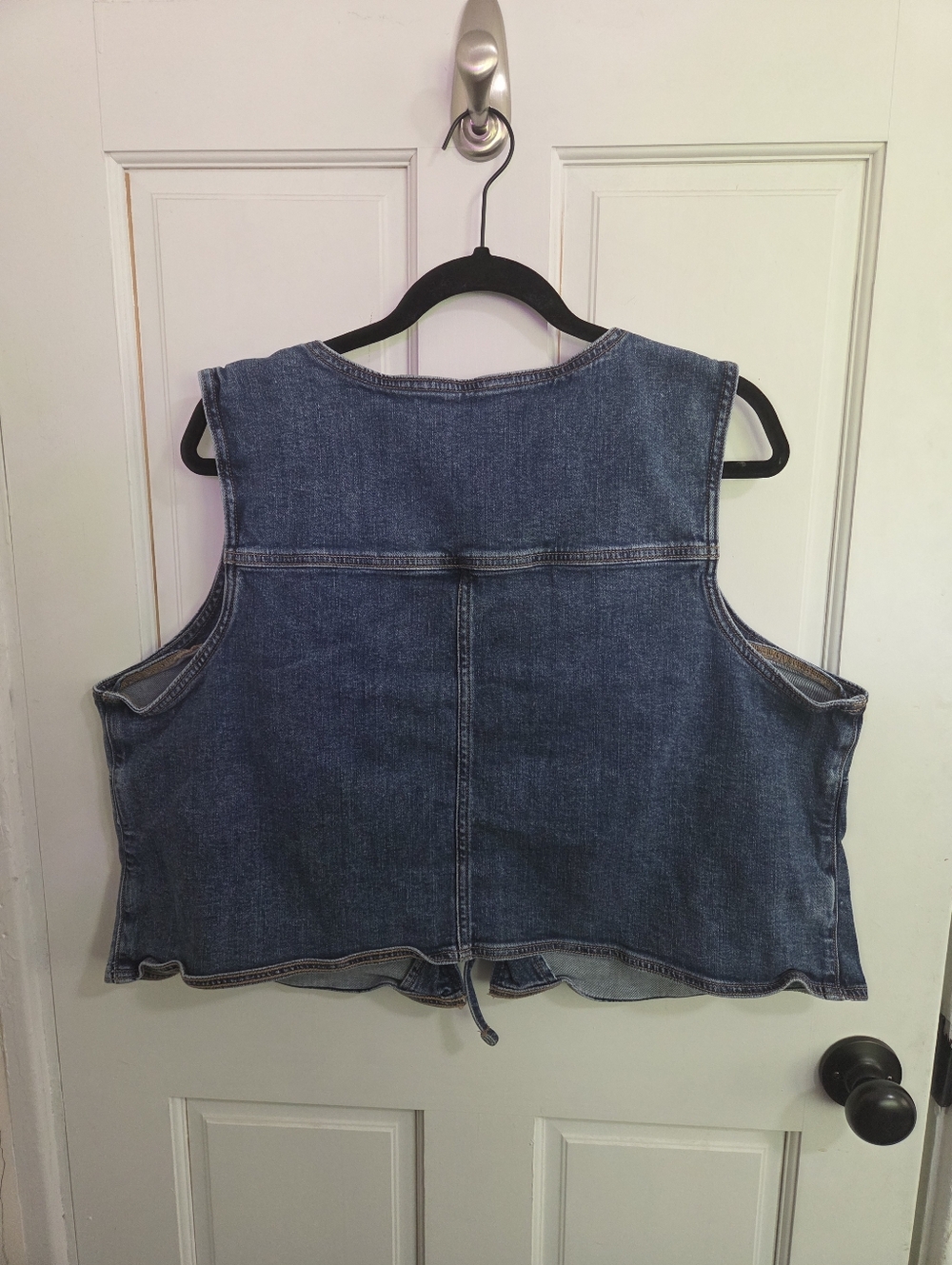 American Eagle Denim Tie-Front Vest - Picture 2 of 6